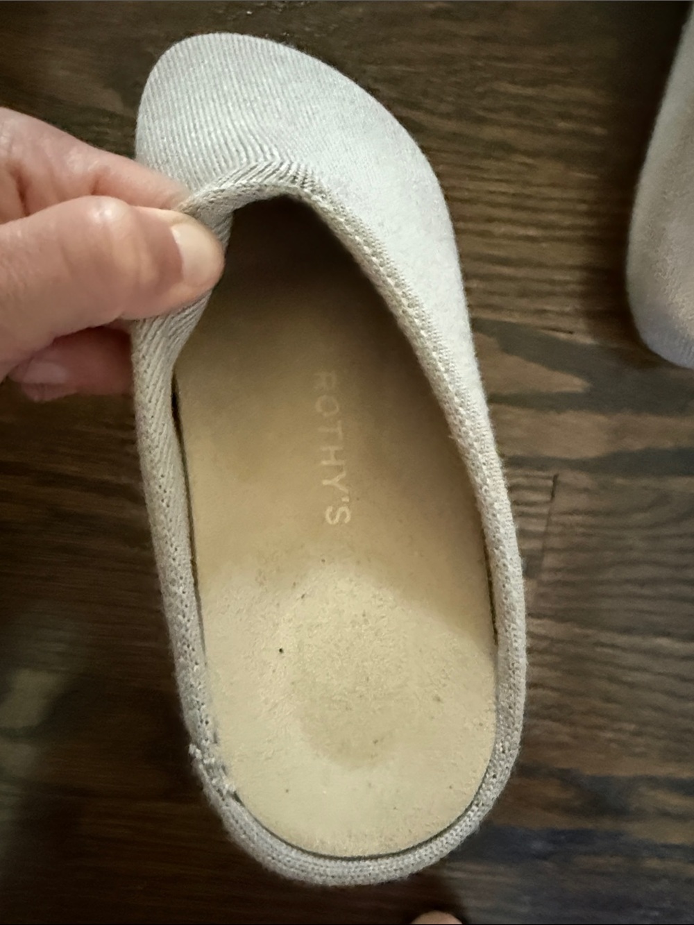 Rothy's Light Gray Slip-On Mules - Picture 3 of 4